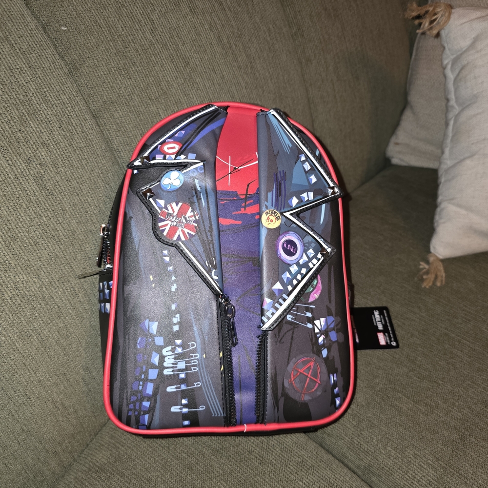 Stylish Red and Black Men's Backpack
